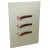 Conjunto 3 Interruptores Paralelos - JNX Legacy C - Champanhe e Ouro Rosé LCPOR14C