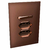 Conjunto 1 Paralelo + 2 Tomadas 10A - JNX Legacy R - Aço Corten e Ouro Rosé LCOR35R