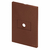 Placa 1 Saída de Fio + Suporte 4x2 - Blux Recta - Marrom Fosco - BRMS043 - comprar online