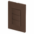 Conjunto 3 Interruptores Paralelos - Blux Recta - Chocolate - BRCS025 - comprar online