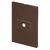 Placa 1 Saída de Fio + Suporte 4x2 - Blux Recta - Chocolate Fosco - BRCS043 - comprar online