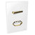 Conjunto 1 Paralelo + 1 Tomada 20A - JNX Legacy R - Branco e Dourado LBD26R