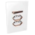Conjunto 1 Paralelo + 2 Tomadas 10A - JNX Legacy R - Branco e Ouro Rosé LBOR35R
