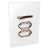 Conjunto 1 Simples + 2 Tomadas 20A - JNX Legacy C - Branco e Ouro Rosé LBOR34C