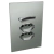 Conjunto 1 Simples + 2 Tomadas 20A - JNX Legacy C - Platina e Cromado LPLC34C