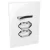Conjunto 1 Simples + 2 Tomadas 20A - JNX Legacy C - Branco e Cromado LBC34C