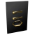 Conjunto 1 Simples + 1 Paralelo + 1 Tomada 20A - JNX Legacy C - Preto Fosco e Dourado LPFD32C