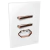 Conjunto 1 Simples + 1 Paralelo + 1 Tomada 20A - JNX Legacy R - Branco e Ouro Rosé LBOR32R