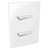 Conjunto 2 Interruptores Paralelos - JNX Legacy R - Branco LBB11R