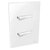 Conjunto 2 Interruptores Simples - JNX Legacy C - Branco LBB10C