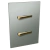 Conjunto 2 Interruptores Simples - JNX Legacy R - Platina e Dourado LPLD10R