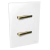 Conjunto 1 Simples + 1 Paralelo - JNX Legacy R - Branco e Dourado LBD12R