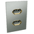 Conjunto 2 Tomadas 10A - JNX Legacy - Platina e Dourado LPLD49