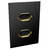 Conjunto 2 Tomadas 20A - JNX Legacy - Preto Fosco e Dourado LPFD50