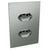 Conjunto 2 Tomadas 10A - JNX Legacy - Platina e Cromado LPLC49