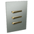Conjunto 3 Interruptores Simples - JNX Legacy R - Platina e Dourado LPLD13R
