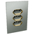 Conjunto 3 Tomadas 10A - JNX Legacy - Platina e Dourado LPLD59