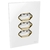 Conjunto 3 Tomadas 20A - JNX Legacy - Branco e Dourado LBD60