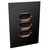 Conjunto 3 Tomadas 20A - JNX Legacy - Preto Fosco e Ouro Rosé LPFOR60