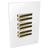 Conjunto 6 Interruptores Simples - JNX Legacy R - Branco e Dourado LBD20R
