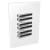 Conjunto 6 Interruptores Simples - JNX Legacy R - Branco e Cromado LBC20R