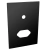 Placa 1 Furo (Saída de Fio) + 1 Tomada 4x2 - JNX Linna - Preto Fosco LN4204PF