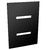 Placa 2 Interruptores 4x2 - JNX Legacy - Preto Fosco P4208PF