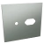 Placa 1 Furo + 1 Tomada 4x4 - JNX Legacy - Platina P4403PL