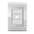 Placa 1 Saída de Fio + Suporte 4X2 - Refinatto - Branco Alto Brilho / Branco PBB039