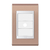 Placa 1 Saída de Fio + Suporte 4X2 - Refinatto - Rose Gold com Branco CRGB039