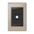 Placa 1 Saída de Fio + Suporte 4X2 - Refinatto - Champanhe com Preto CCP039 - comprar online