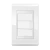Conjunto 1 Interruptor Simples - Refinatto - Branco Alto Brilho / Branco PBB001 - comprar online