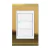 Conjunto 1 Interruptor LED - Refinatto - Ouro com Branco COB044