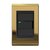Conjunto 1 Interruptor LED - Refinatto - Ouro com Preto COP044