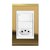 Conjunto 1 Interruptor LED + 1 Tomada 20A - Refinatto - Ouro com Branco COB048