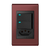 Conjunto 2 Interruptores LED + 1 Tomada 20A - Refinatto - Vinho com Preto CVIP050