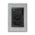 Conjunto 1 Interruptor LED + 2 Tomadas 10A - Refinatto - Aço Escovado com Preto CAEP051