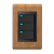 Conjunto 3 Interruptores LED - Refinatto - Avelã com Preto CAVP046
