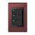 Conjunto 3 Interruptores LED - Refinatto - Vinho com Preto CVIP046