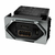 Módulo Tomada USB Tipo: A+C (3A) - JNX Legacy - Preto Fosco e Cromado T89PF-CR