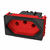 Módulo Tomada 10A Vermelha - JNX Legacy - Vermelho e Preto Fosco T38VM-PF