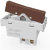 Módulo Interruptor Simples - JNX Rivëra - Aço Corten RV22AC