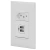 Conjunto 1 Tomada 10A + USB Duplo - Branco - Pial Plus+ / PPMB076
