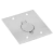 Conjunto 1 Tomada 20A Preta de Piso 4X4 - Alumínio - TPA011 - comprar online