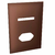 Placa 1 Interruptor + 1 Tomada 4x2 - JNX Legacy - Aço Corten P4215AC