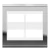 Placa 4 Módulos + Suporte 4X4 - Refinatto - Prata com Branco CPB042