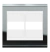 Placa 2 Módulos + Suporte 4X4 - Refinatto - Titânio com Branco CTB041