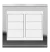 Placa Cega + Suporte 4X4 - Refinatto - Prata com Branco CPB040