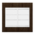 Placa Cega + Suporte 4X4 - Refinatto - Tabaco com Branco CTAB040