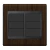 Placa Cega + Suporte 4X4 - Refinatto - Tabaco com Preto CTAP040